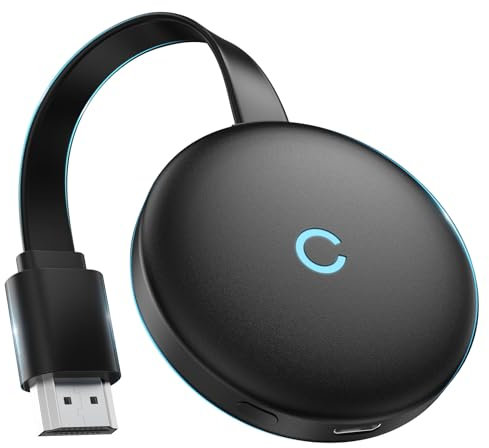 Wireless HDMI Adapter,2.4/5 GHz Wireless HDMI Dongle,MpioLife 4K Full HD Miracast HiFi HDMI Dongle Kompatibel mit/Smartphone/Laptop/PC/Monitor/TV Unterstützt Miracast/DLNA/Airplay