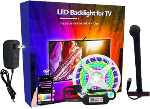 TV-Streifenlichter, TV-LED-Licht, intelligente LED-Streifen für 75-Zoll-85-Zoll-Fernseher, intelligente LED-Streifen für 85-Zoll-95-Zoll-Fernseher, können für Spiele, Musik und Filme verwend