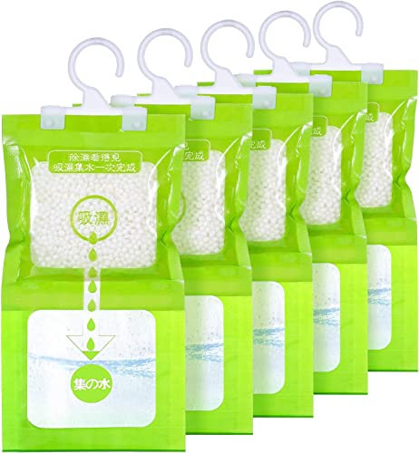 Vankarr Pack x 5 Antihumedad Armarios, 120g Deshumidificador Armario, Bolsas Antihumedad Armarios Habitacion, Eliminar la Humedad para Armarios, Antimoho, Anti Humedad