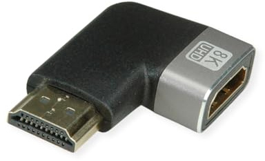 ROLINE 8K HDMI Adapter, HDMI ST/BU, 90° gewinkelt