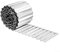 Bordure de jardin flexible en métal pour bordures de jardin avec design ondulé unique (argenté, 6 m)