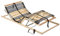 Hommdiy Lattenrost Elektrisch mit 42 Latten 7 Zonen 90x200 cm Verstellbar (elektrisch) Lattenrahmen Bettrost Holzlatten Latten Rost (Nein Matratze)
