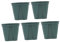 BESPORTBLE 5 Piezas Macetas de Plástico con Control de y Orificios de Ventilación para Jardinería Interior y Exterior Adecuadas para y Rosales Color Verde