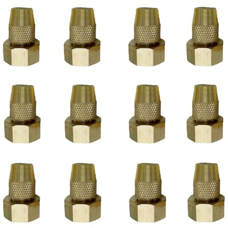 Einstellbare Messingdüse, geeignet für Herbizide, Düngemittel; Geeignet für Landwirtschaft, Rasen, Garten oder Gemüsewässerung (10 Prozent) 8-edge adjustable nozzle 20pcs