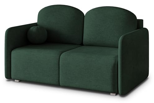 Masseno Sofa SUVI II NV mit Schlaffunktion, Sofa mit Bettkasten, Wohnzimmersofa, Couch, Soffa, Bettsofa, Couchgarnitur- Grün, Neve 37