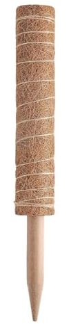 Moss Pole - Plant Support Stake, Stackable Climbing Pole, Indoor Vine Training System | Monstera Pothos Climbing Support Kit, Beginner Indoor Gardening Dureble Reusable Adjustable Natural Fiber