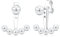Elli Ohrringe Damen Ear Jacket Kugeln Trend in 925 Sterling Silber