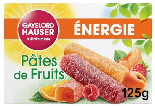 GAYELORD HAUSER - Pâtes de Fruits - À Base de 50 % de Fruits - Source de Vitamines C et B1 - 125 g - lot de 2 (total de 250 g) (L'emballage peut varier)
