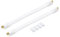 conecto CC50247 Passante per finestra Premium per cavo SAT coassiale (accoppiamento a F con giunto a F, placcato in oro) con pastiglie adesive, 30cm, bianco (2 pezzi)