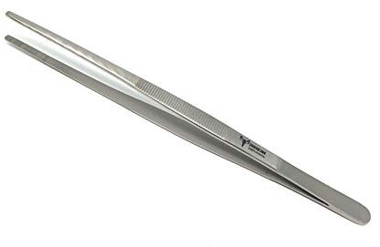 RHEIN Pinzetta per barbecue, pinzette reversibili, in acciaio inox (30 cm)