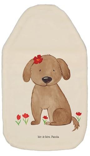 Mr. & Mrs. Panda Wärmflasche Hund Dame - Geschenk, Bettflasche, Vierbeiner, Hundemama, Wärmekissen, Hundemotiv, Hundeliebe, Tierliebhaber,