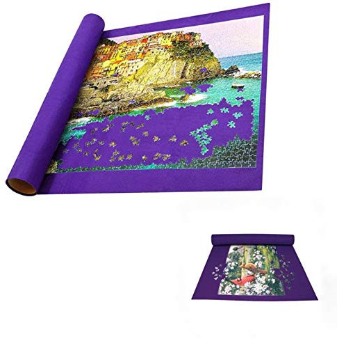 ADEPTNA Giant Puzzle Roll-Up Mat Jigsaw Perfect for Puzzles Up to 3000 Pieces- The Fun Way to Storage Your Puzzles