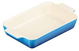 Le Creuset stoneware Shallow Rectangular Dish, 26 cm, Marseille Blue, 71103262000001