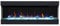 GLOW FIRE Elektrokamin Insert 50 (Einbaukamin) - elektrischer Kamin mit Heizung für Innenräume - Wandkamin mit Multi-Color LED-Flammen, Heizlüfter & Fernbedienung, 1.600 W, 127x49x20 cm, Schwarz
