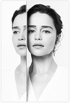 Schauspieler Emilia Clarke 3 Leinwand-Poster, Wandkunst, Deko, Bild, Gemälde für Wohnzimmer, Schlafzimmer, Dekoration, ungerahmt: 30 x 45 cm
