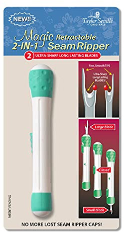 Taylor Seville Originals - Taylor Seville Originals Magic Einziehbar 2 in 1 Naht Aufreißer mit Ultra Scharf Lang Dauerhaft Klingen - 1 Stück