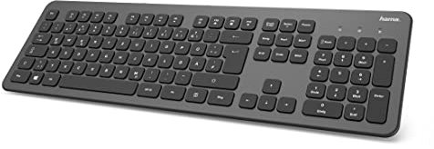 Hama Clavier KW-700, sans Fil, Anthracite/Noir, FR