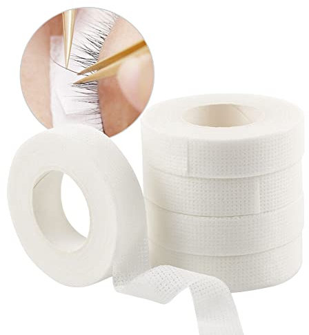 Lunamoon 6 Rollen Wimpern Tape Wimpernverlängerung Band Wimpern Klebeband Isolations Micropore Lash Tape Wimpernband für Wimpernverlängerung (White)