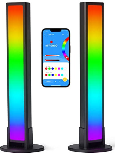 GOOZY Smart LED Light Bar,RGB Lamp with Multiple Lighting Effects and Music Modes Mood Light,PC,TV Backlights,Movies,Room Decoration,Desk,Gaming Accessories Stuff…