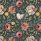 IHR Ideal Home Range - Herbstservietten Papierservietten FLOWER STORY florales Herbstdekor blue 20 St. Cocktail-Servietten 25 cm x 25 cm