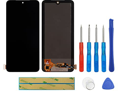 swark [Sin función de huellas dactilares] Nueva pantalla TFT de repuesto para Redmi Note 10S & Redmi Note 10 4G LCD pantalla con kit de herramientas de reparación actualizado