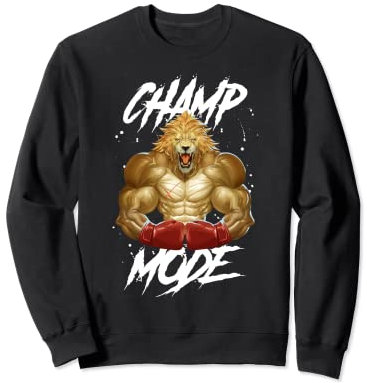 Löwe Champ Mode Boxing Beast Fighter Boxer MMA Boxen Sweatshirt