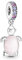 LaMenars Murano Glas Pink Sea Turtle Dangle Charm für Armbänder 925 Sterling Silber Bead Charms mit kubischem Happy Birthday Anniversary Schmuck Geschenke für Frauen Ehefrau