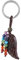 KYEYGWO Drachenblutstein Heilung Kristall Engelsflügel Schlüsselanhänger für Unisex, 7 Chakra Stein Schlüsselring Deko Heilstein Flügel Taschenanhänger Glücksbringer Anhänger für Schlüsselband