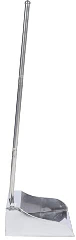 Angoily Recogedor de Acero Inoxidable de 77 Cm de Largo Recogedor de Metal Recogedor Vertical de Alta Resistencia para Jardín Hogar Oficina Interior Y Exterior