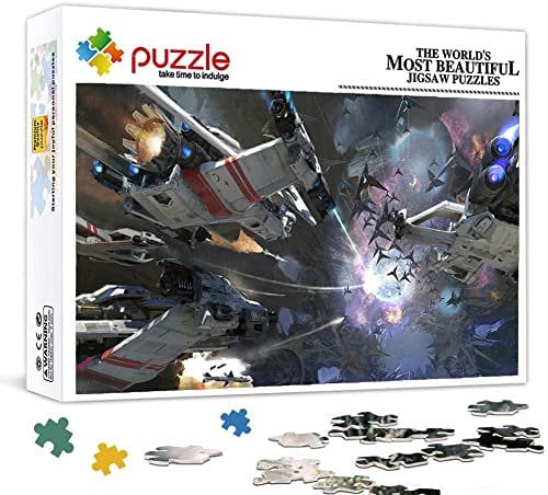 PAWCA Cardboard Jigsaw 1000 Piece,Film Star Wars Puzzle,Puzzles Educational Toys for Adult Birthday Gift(38x26cm)-153