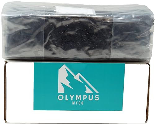 Olympus Myco Bulk-Pilzsubstrat (1,4 kg) | pasteurisiert | 0,5 Mikron Doppelfilter Wachstumsbeutel | Kokosfaser, Vermiculit, Gips (CVG) | Maximale Ergiebigkeit | für Mist und Getreide liebende Pilze