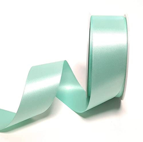 s.dekoda Satinband 25m x 40mm Mintgrün - Pastell Schleifenband Dekoband Satin
