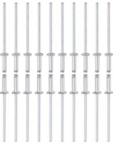 DTGN 2.4mm x 9mm (DxL) Aveugle Rivets - 120Paquet - Bonne pour Machinerie Assemblage - Aluminium Dôme Ouvert Fin Rivet