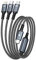 100W Câble USB C vers Câble Multi USB [1.2M] 3 en1 USB Câble avec puce E-Mark Charge Rapide Chargeur USB avec Micro USB Type C Lightning Connecteur pour Samsung;Macbook Pro/Air;iPad Pro;iPhone;Huawei