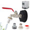 mizikuu IBC Tank Auslaufhahn, 1/2 Zoll Brass IBC Container IBC Kugelauslaufhahn IBC Adapter Mit Schlauchanschluss und Gewebedichtband 1000 Liter Wassertank Zubehör Für IBC-Regenwassertanks
