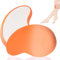 Borrador de pelo de cristal, removedor de pelo de cristal, herramienta mágica reutilizable para mujeres y hombres, herramienta de extracción de vello de exfoliación sin dolor (naranja)