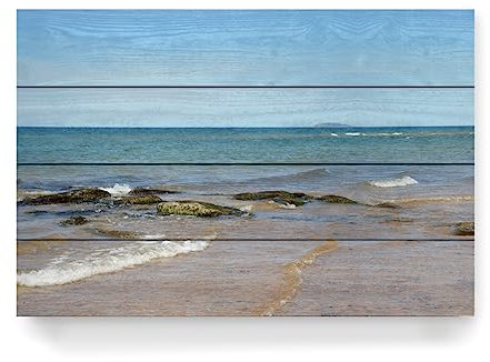 artboxONE Holzbild 60x40 cm Natur Inverness Beach von Künstler sommersbilder