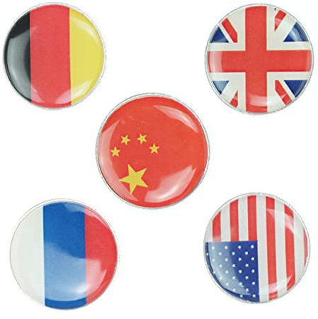 VALICLUD 5st Queen Jubilee Partyzubehör Schals Brosche Pin Usa-pin Queen Elizabeth Anstecknadel Runde Brosche Pin Britisches Abzeichen Queen Elizabeth Jubilee 2022 Geschenke Epoxid Flagge