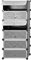 HUOLE ÉtagÈre À Chaussures, BoÎte À Chaussures,modulable, Rangement Chaussures, Armoire Portable,Armoire Penderie Portable Meuble Étagère Enfichable,Couche 6