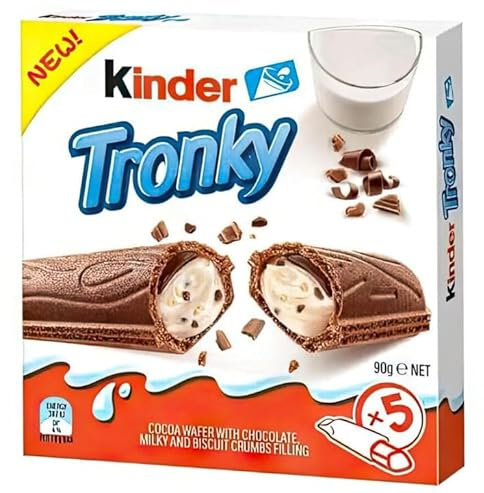 Kinder Tronky - mit 5 leckeren Riegel a 18g - Schokoriegel