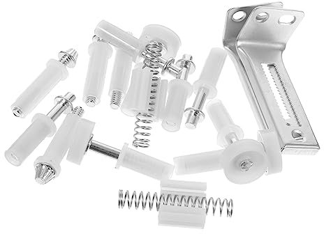 Veemoon 1ensemble Kit De Quincaillerie Pour Porte Pliante Inoxydable Pour Réparation De Portes Et Adapté Pour Maisons Et Bureaux