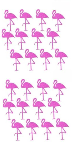 Gadpiparty 24stücke Flamingo Wandtattoos Mit Glitzer Selbstklebende Aufkleber Für Schlafzimmer Wohnzimmer Und Scrapbooking Deko Für Partys Und Besondere Anlässe Rosa Design