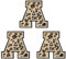 QUARKZMAN Buchstaben und Patches Leopard Bügelbuchstaben und Patch mit schwarzem Rand zum Aufnähen Bestickte Applikations-Patches 6CM/2,36 Zoll Heißklebeverfahren Packung mit 3 Stück