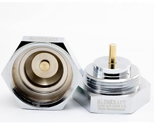 BLUMKRAFT 2X Adaptateur Radiateurs Raccord ROSSWEINER M33x2 vers M30 x 1.5 pour Thermostat/tête thermostatique M30x1.5 mâle (Pack de 2)