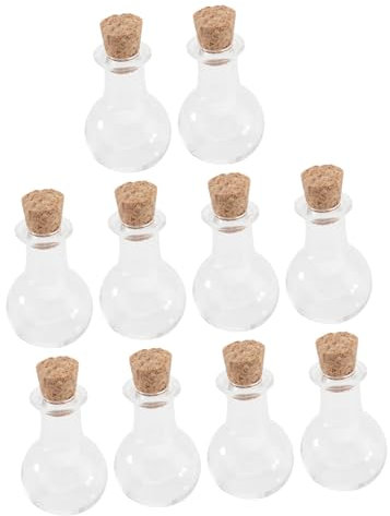 PRETYZOOM 10stücke Parfümflasche Aus Borosilikatglas Kleine Wunschflasche Duftflasche Driftflasche Kleine Glasflasche Zum Aufbewahren Kleiner Gegenstände