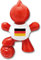 Little Joe Lufterfrischer EM2024 Limited Edition, Alle Duft New Car, 45 Tage Frischer Duft im Auto, Haushalt, Büro, LKW, Camper, Wohnmobil etc (I love GERMANY (red))