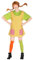 Maskworld Pippi Langstrumpf Kostüm für Damen, 4-teilig mit Shirt, Schürze & Bunte Strümpfe, Karneval Verkleidung Faschingskostüm Party, offiziell lizenziert Klassiker Filmkostüm Kult-Outfit – XXXL