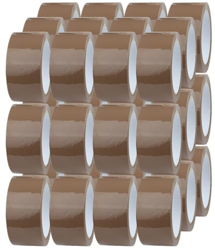 Crimson Starfish 36 rotoli di nastro adesivo per imballaggio, 48 mm x 66 m, per imballaggi di pacchi, scatole, spedizioni, traslochi, pacchi adesivi e nastro trasparente per imballaggio, elementi