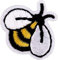 Cute Bees Iron on Patches, Iron Embroidery Applique Decoration DIY Patch for Jeans Clothing - 1 pcs Bee Patches 1.18inch x 0.78inch for Boy and Girls Embroidered Appliqué Applique