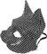 Cabilock Katzendamenmaske Katzen Halbmaske Fuchsmaske Strass-Augenmaske Glitzer Masken Venezianische Maske Maskerade Für Halloween-partymaske Maskerade Tiermasken Cosplay-Maske Plastik